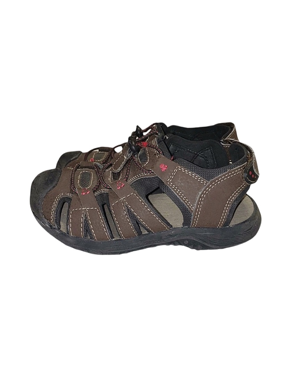 L.A. UNDERGROUND Boy's Brown Closed Toe Sandals Size 1